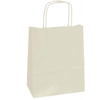 Shopper in carta maniglie cordino - 45 x 15 x 50 cm - avorio - conf. 25 sacchetti - Mainetti Bags - 047640 - 8029307047640 - DMwebShop