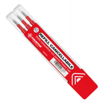 Refill per penne gel cancellabili - punta 0,7 mm - rosso - conf. 3 pezzi - Osama - OW 10136 R - 8007404227776 - DMwebShop