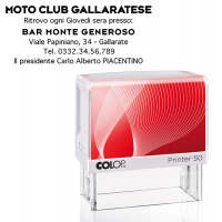Timbro Printer 50 - autoinchiostrante - 30 x 69 mm - 7 righe - Colop - PR 50 G7 BI - 9004362487456 - DMwebShop