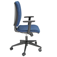 Seduta operativa Cinque CQSY - con braccioli regolabili - blu - Unisit - CQSY/BRF/XB - DMwebShop