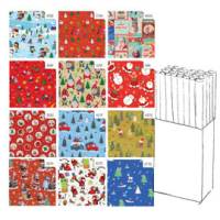 Rotolo carta regalo natale - 3 x 1 mt - fantasia bambini - colori assortiti - conf. 30 pezzi - Rex Sadoch - R3M01NT2 - 8006715059731 - DMwebShop