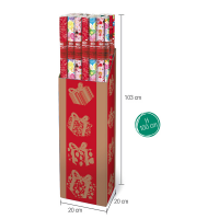 Rotolo carta regalo natale - 3 x 1 mt - fantasia bambini - colori assortiti - Rex Sadoch - R3M01NT2 - 8006715059731 - DMwebShop