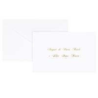 Biglietto natale con busta - 9 x 14 cm - stampa oro - bianco - conf. 100 pezzi - Rex Sadoch - 2101 - 8004999021017 - DMwebShop
