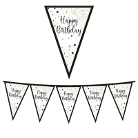 Festone bandiere Happy Birthday - 3 mt - Big Party - 74487 - 8020834744873 - DMwebShop