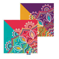 Tovagliolo Mandala - 33 x 33 cm - carta - conf. 20 pezzi - Big Party - 75761 - 8020834757613 - DMwebShop