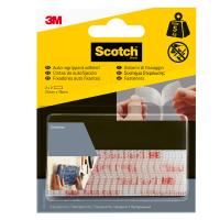Sistema di fissaggio Dual Lock - 2,5 x 7,6 cm - trasparente - blister 2 coppie - 3m