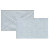 Biglietto natale neutro con busta 9 x 14 cm argento - 29179