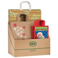 Shopper natale - fantasie assortite - Sadoch - expo 100 pezzi - Rex Sadoch - SCNEBBNAT - 8006715203097 - DMwebShop