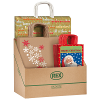 Shopper natale - fantasie assortite - Sadoch - expo 100 pezzi - Rex Sadoch - SCNEBBNAT - 8006715203097 - DMwebShop