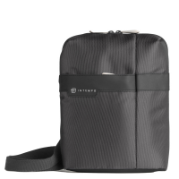 Tracolla City Bag Job - 21 x 28 x 6 cm - tessuto tecnico - antracite - InTempo
