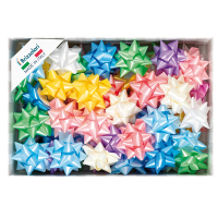 Stelle di nastro liscio 6800 - 19 mm x Ø 9 cm - colori assortiti primavera - conf. 70 pezzi - Brizzolari - 00066799 - 8031653028983 - DMwebShop