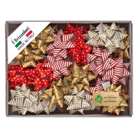 Stelle di nastro ecocarta - 15 mm x Ø 6,5 cm - fantasie assortite natale - conf. 50 pezzi - Brizzolari - 024670S2 - 8031653517395 - DMwebShop