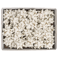 Stelle di nastro carta erba - 15 mm x Ø 6,5 cm - avorio - conf. 50 pezzi - Brizzolari - 02739525 - 8031653581099 - DMwebShop