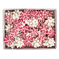 Stelle di nastro carta erba - 15 mm x Ø 6,5 cm - fantasie assortite natale - conf. 50 pezzi - Brizzolari - 02740500 - 8031653581143 - DMwebShop