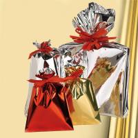 Busta regalo - senza patella adesiva - 50 x 75 cm - 30 micron - PPL - metal lucido - oro - conf. 25 pezzi - PNP - U-814ARRY9PAD - 8013170130004 - DMwebShop