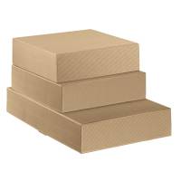 Scatola cantinetta - 2 bottiglie - 34 x 18,5 x 9 cm - cartone onda - avana - conf. 30 pezzi - Scotton - 7651 - 8007402076512 - DMwebShop