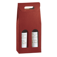 Scatola - 2 bottiglie - 18 x 9 x 38,5 cm - cartone seta - bordeaux - Scotton - 36108C - 8007402825431 - DMwebShop