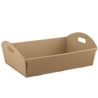 Cesto - 43 x 30 x 11 cm - cartone onda - avana - conf. 2 pezzi - Scotton - 7744C - 8007402583874 - DMwebShop