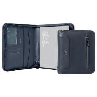 Portablocco Gate Trended - 19 x 23 cm - f.to utile A5 - ecopelle - blu - InTempo - 8251GAT32 - 8029221845858 - DMwebShop