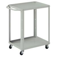Carrello da lavoro 2 vasche da 60 x 45 cm 71 x 45 x 78 cm grigio - 29401