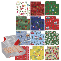 Carta regalo - raso - Country Natale - 70 x 100 cm - scatola 100 fogli - Rex Sadoch - R4406NAT - 8006715132229 - DMwebShop