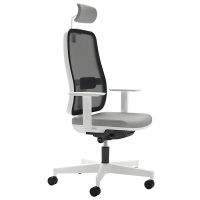 Poltrona direzionale Blaze BLYTBPG - con braccioli regolabili e poggiatesta - grigio - Unisit - BLYTBPG/BRFB/OI/N - DMwebShop