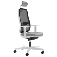 Poltrona direzionale Blaze BLYTBPG - con braccioli regolabili e poggiatesta - grigio - Unisit - BLYTBPG/BRFB/OI/N - DMwebShop