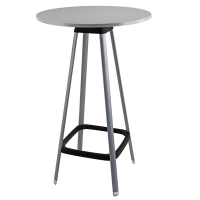 Tavolo bar alto Tapas TAPTA - rotondo - grigio - Unisit - TAVTAPGR/TGR - DMwebShop