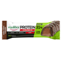 Barretta Protein 31% Low Sugar Crunch - dark choco caramello - 40 gr - Equilibra - BAPCR - DMwebShop