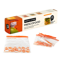 Buste per alimenti FrescoFood - medium - 24 x 27,5 cm - conf. 15 pezzi - Perfetto - 29162 - 8052474291622 - DMwebShop