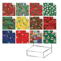 Carta regalo raso Country Natale 70 x 100 cm scatola 100 fogli - 4606