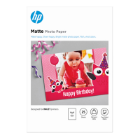 Carta fotografica opaca originale 25 fogli - 10 x 15 cm - Hp - 7HF70A - 193905314706 - DMwebShop