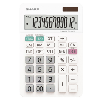 Calcolatrice da Tavolo - con cavalletto - 12 cifre - Sharp - EL-334W - 4974019225005 - DMwebShop