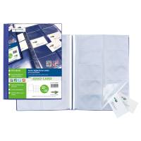 Porta biglietti da visita Asso Card - 21 x 29,7 cm - 10 buste con 10 tasche ciascuna - blu - Sei Rota - 57000207 - 8004972029955 - DMwebShop