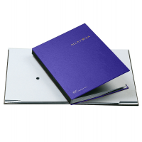 Libro firma - 14 intercalari - 24 x 34 cm - blu - Fraschini - 614A-BLU - 8127032007042 - DMwebShop