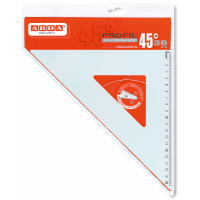 Squadra linea Profil - alluminio - 45 gradi - 30 cm - Arda 18032