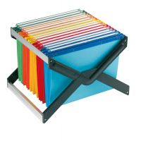 Supporto per cartelle sospese Luxor - con 10 cartelle Joker interasse 33 cm - 41 x 27,5 x 32 cm - colori assortiti - Bertesi