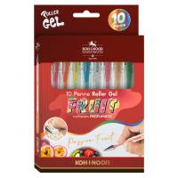 Roller gel colorati - colori fruit - Koh I Noor - astuccio 10 roller - NAGP10F - 80321173001999 - DMwebShop