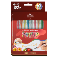 Roller gel colorati - colori fruit - Koh I Noor - astuccio 10 roller - NAGP10F - 80321173001999 - DMwebShop