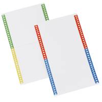 Cartoncini per cartelle sospese - armadio - 40 cartoncini per foglio - 14 cm - conf. 10 fogli - Bertesi - 031-10 - 8058983260135 - DMwebShop
