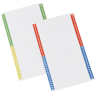 Cartoncini per cartelle sospese - armadio - 40 cartoncini per foglio - 14 cm - conf. 10 fogli - Bertesi 031-10