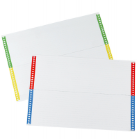 Cartoncini per cartelle sospese - cassetto - 28 cartoncini per foglio - 31 cm - conf. 10 fogli - Bertesi 032-10