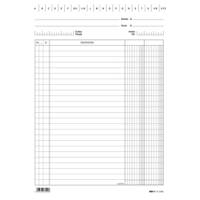 Schede in cartoncino 2 colonne - 24 x 17 cm - verticale bianco - conf. 100 pezzi - Edipro - E3399BL - 8023328339913 - DMwebShop