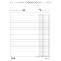 Schede in cartoncino 2 colonne - 24 x 17 cm - verticale bianco - conf. 100 pezzi - Edipro - E3399BL - 8023328339913 - DMwebShop
