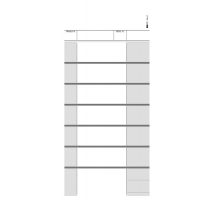 Blocco comande a 7 tagliandi - 25-25 fogli autoricalcanti - 22 x 10 cm - Edipro E9117