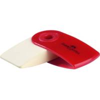 Gomma Sleeve Mini - 55 x 28 x 15 mm - con custodia protettiva rossa e blu - Faber Castell - 182411 - 9556089824118 - DMwebShop