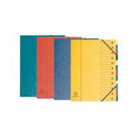 Classificatore numerico 1/12 Nature Future - 12 scomparti - 24 x 32 cm - colori assortiti - Exacompta - 5212E - 3130630052128 - DMwebShop