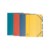 Classificatore numerico 1/12 Nature Future - 12 scomparti - 24 x 32 cm - colori assortiti - Exacompta - 5212E - 3130630052128 - DMwebShop