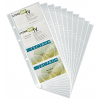 Buste di ricambio - per portabiglietti Visifix Pro - 80 biglietti da visita - 57 x 90 mm - conf. 10 pezzi - Durable - 2387-19 - 4005546250168 - DMwebShop