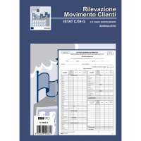 Blocco modello Istat C59 giornaliero - 50 fogli 2 copie autoricalcanti - 31 x 21 cm - Edipro E5966G